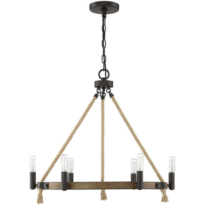 Meridian Lite Trends 6-Light Chandelier in Oil Rubbed Bronze M10080ORB