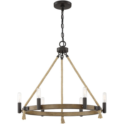 Meridian 6-Light Chandelier in Oil Rubbed Bronze M10080ORB