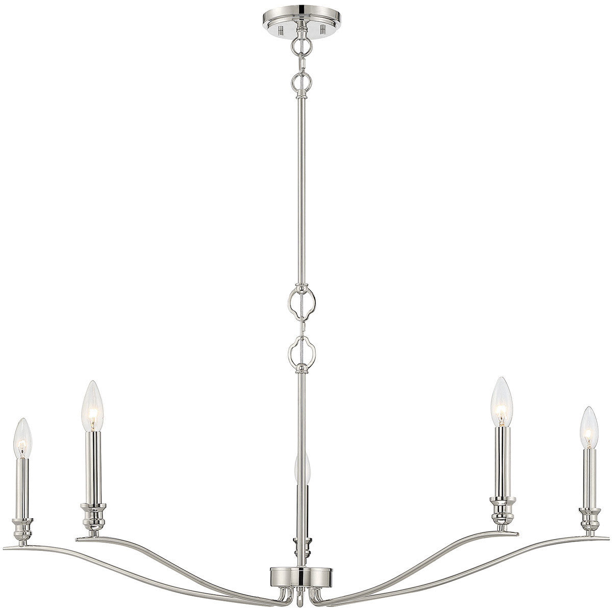 Meridian 5-Light Chandelier in Polished Nickel M10086PN