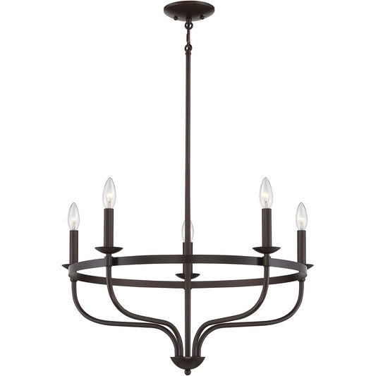 Meridian 5-Light Chandelier in Oil Rubbed Bronze M10087ORB