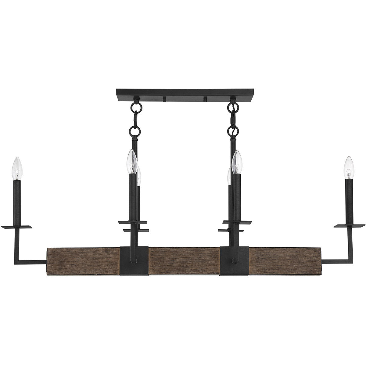 Meridian Lite Trends 6-Light Linear Chandelier in Remington M10088DG