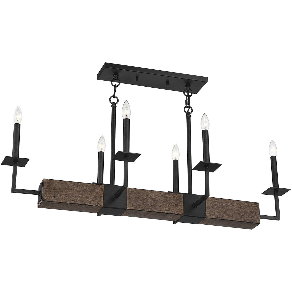 Meridian Lite Trends 6-Light Linear Chandelier in Remington M10088DG