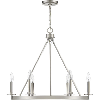 Meridian Lite Trends 6-Light Chandelier in Brushed Nickel M10093BN