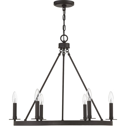 Meridian Lite Trends 6-Light Chandelier in Oil Rubbed Bronze M10093ORB