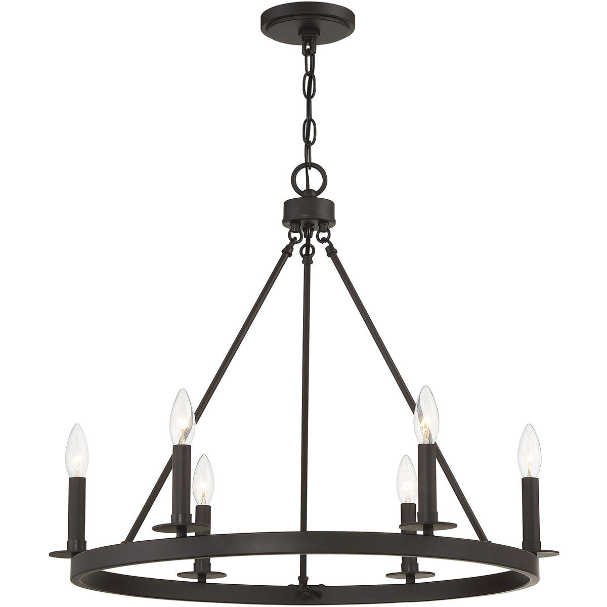 Meridian 6-Light Chandelier in Oil Rubbed Bronze M10093ORB