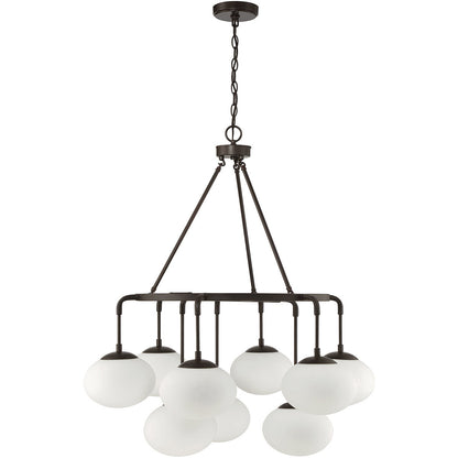 Meridian Lite Trends 9-Light Chandelier in Oil Rubbed Bronze M10098ORB