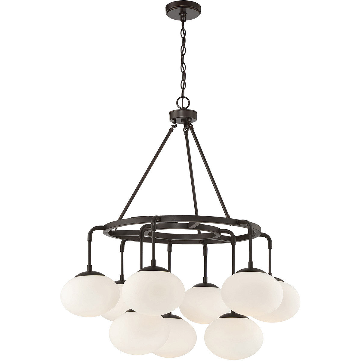 Meridian Lite Trends 9-Light Chandelier in Oil Rubbed Bronze M10098ORB