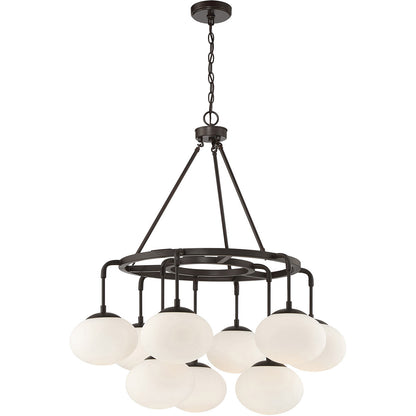 Meridian Lite Trends 9-Light Chandelier in Oil Rubbed Bronze M10098ORB