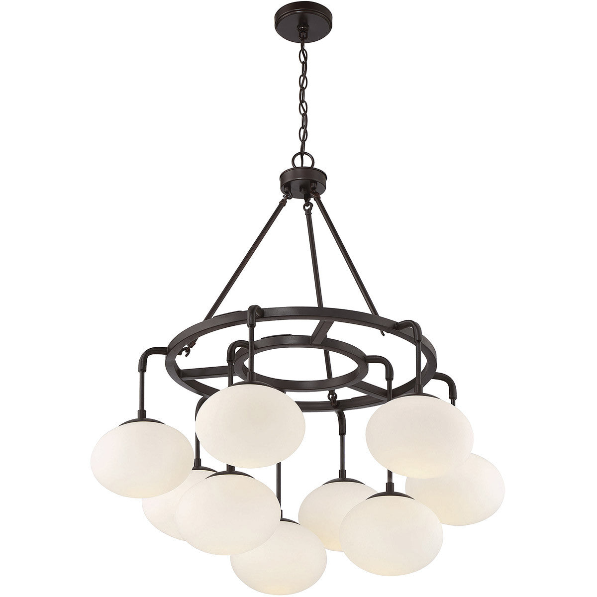 Meridian Lite Trends 9-Light Chandelier in Oil Rubbed Bronze M10098ORB