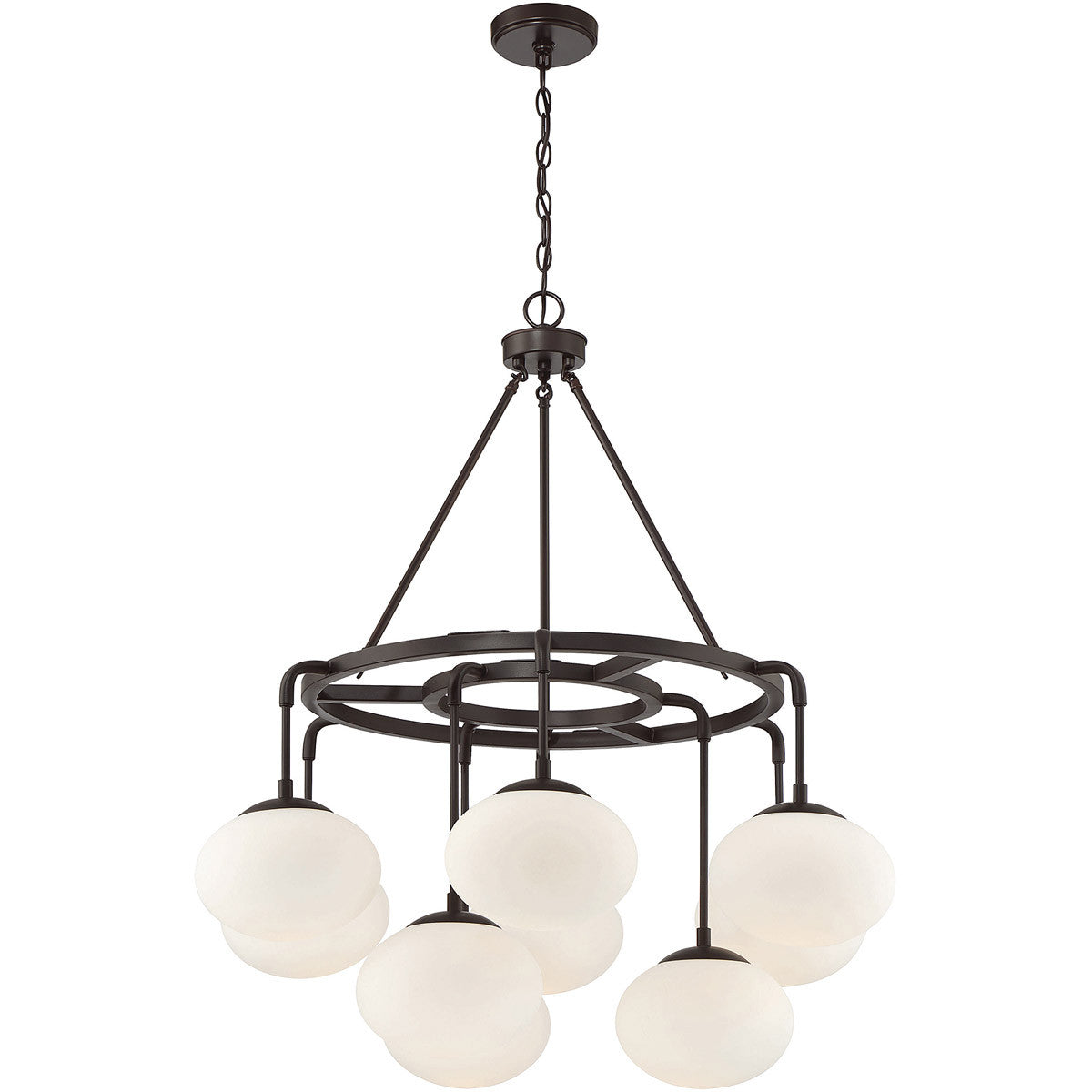 Meridian Lite Trends 9-Light Chandelier in Oil Rubbed Bronze M10098ORB