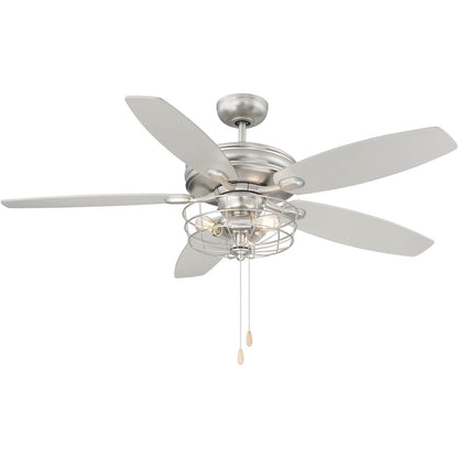 Meridian Lite Trends 52" 3-Light Ceiling Fan in Brushed Nickel M2006BN