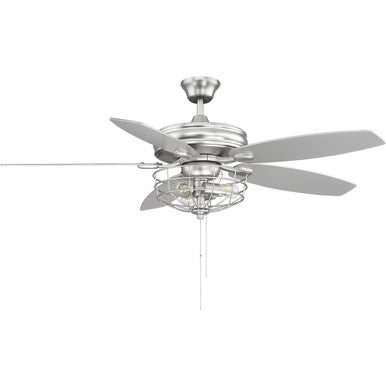 Meridian Lite Trends 52" 3-Light Ceiling Fan in Brushed Nickel M2006BN