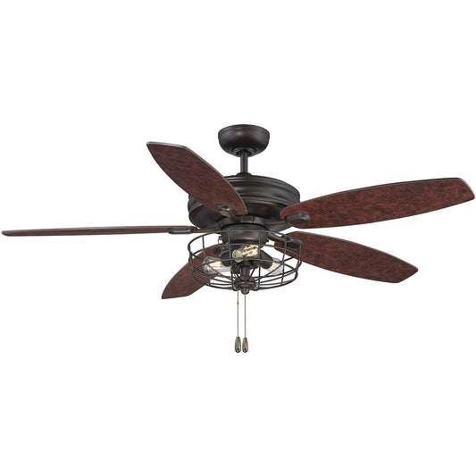 Meridian 52" 3-Light Ceiling Fan in Oil Rubbed Bronze M2006ORB