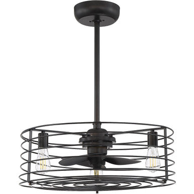 Meridian Lite Trends 14" 3-Light Fan D'Lier in Oil Rubbed Bronze M2007ORB