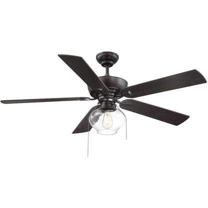 Meridian Lite Trends 52" 1-Light Ceiling Fan in Oil Rubbed Bronze M2009ORB