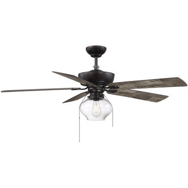 Meridian Lite Trends 52" 1-Light Ceiling Fan in Oil Rubbed Bronze M2009ORB