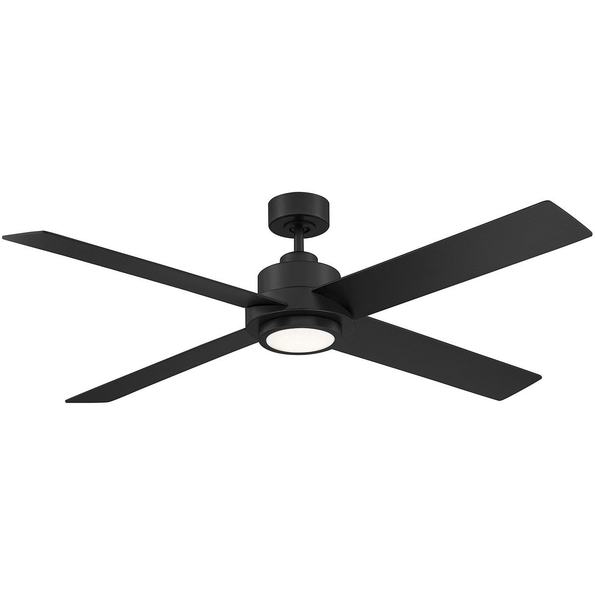 Meridian 56" LED Ceiling Fan in Matte Black M2011MBKRV