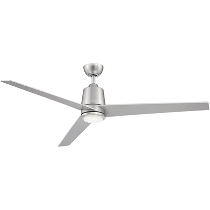 Meridian 56" LED Ceiling Fan in Brushed Nickel M2013BNRV