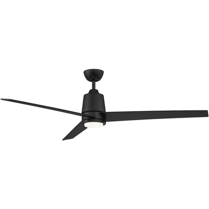 Meridian Lite Trends 56" LED Ceiling Fan in Matte Black M2013MBKRV