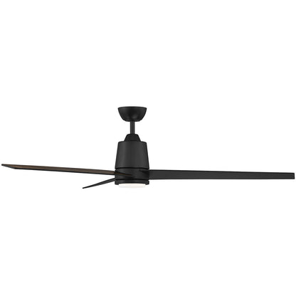 Meridian Lite Trends 56" LED Ceiling Fan in Matte Black M2013MBKRV