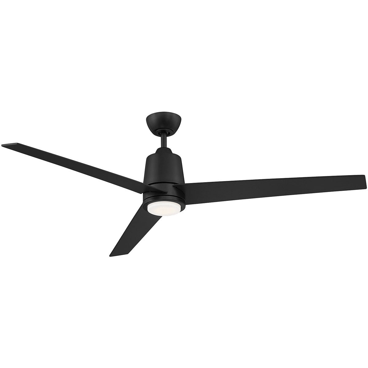 Meridian 56" LED Ceiling Fan in Matte Black M2013MBKRV