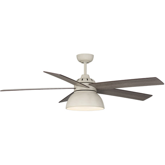 Meridian 52" LED Ceiling Fan in Distressed White M2014DWH