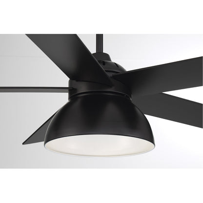 Meridian Lite Trends 52" LED Ceiling Fan in Matte Black M2014MBK