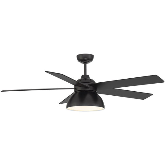 Meridian 52" LED Ceiling Fan in Matte Black M2014MBK