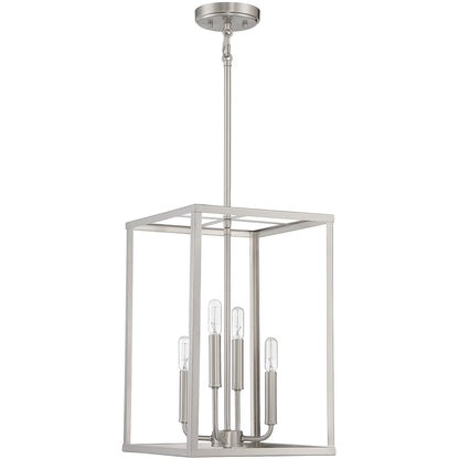 Meridian Lite Trends 4-Light Pendant in Brushed Nickel M30008BN