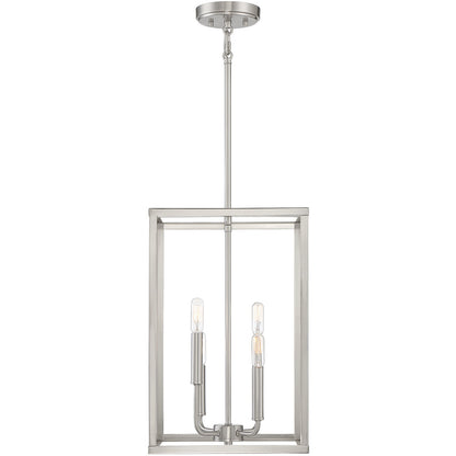 Meridian Lite Trends 4-Light Pendant in Brushed Nickel M30008BN