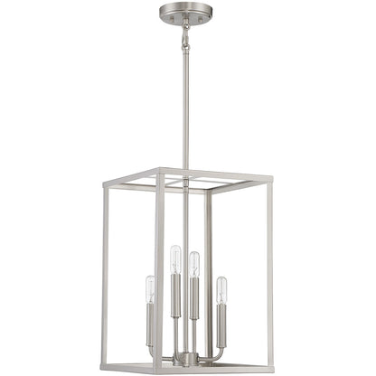 Meridian 4-Light Pendant in Brushed Nickel M30008BN