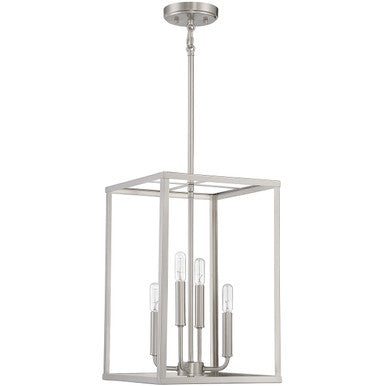 Meridian Lite Trends 4-Light Pendant in Brushed Nickel M30008BN