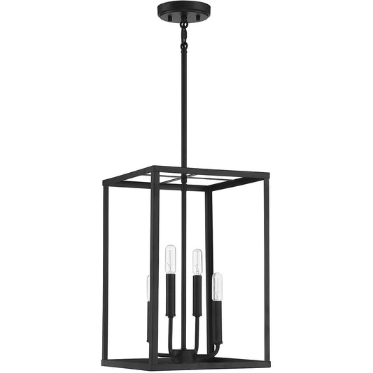 Meridian Lite Trends 4-Light Pendant in Matte Black M30008MBK