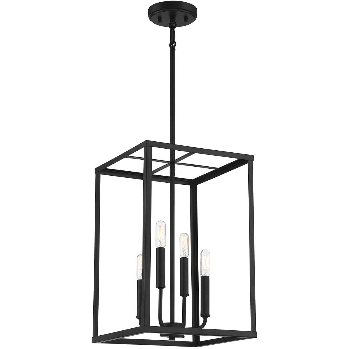 Meridian Lite Trends 4-Light Pendant in Matte Black M30008MBK