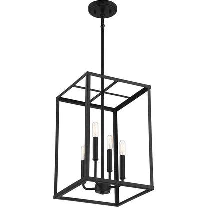 Meridian Lite Trends 4-Light Pendant in Matte Black M30008MBK