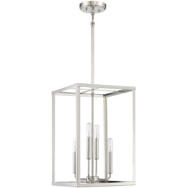 Meridian Lite Trends 4-Light Pendant in Polished Nickel M30008PN