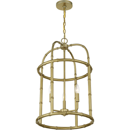 Meridian Lite Trends 3-Light Pendant in Burnished Brass M30010BB