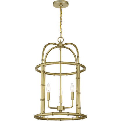 Meridian Lite Trends 3-Light Pendant in Burnished Brass M30010BB