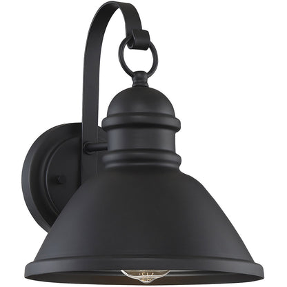 Meridian Lite Trends 1-Light Outdoor Wall Lantern in Matte Black M50016BK