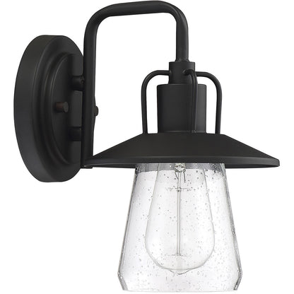 Meridian Lite Trends 1-Light Outdoor Wall Lantern in Matte Black M50022BK