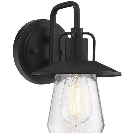 Meridian 1-Light Outdoor Wall Lantern in Matte Black M50022BK