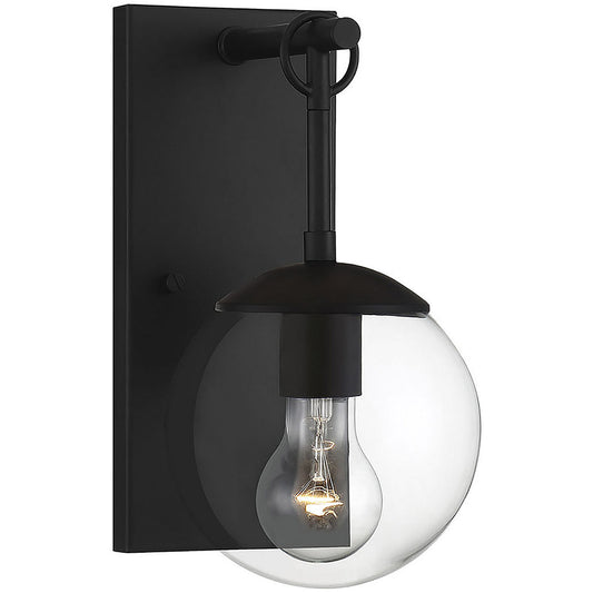 Meridian 1-Light Outdoor Wall Lantern in Matte Black M50029BK