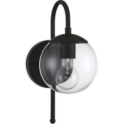 Meridian Lite Trends 1-Light Outdoor Wall Lantern in Matte Black M50030BK