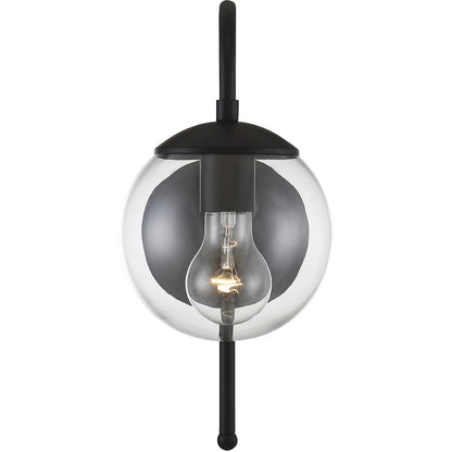 Meridian Lite Trends 1-Light Outdoor Wall Lantern in Matte Black M50030BK