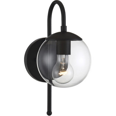 Meridian Lite Trends 1-Light Outdoor Wall Lantern in Matte Black M50030BK