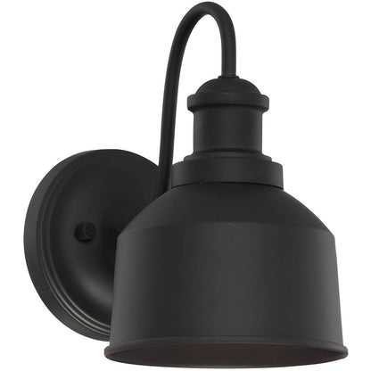 Meridian Lite Trends 1-Light Outdoor Wall Lantern in Matte Black M50046BK