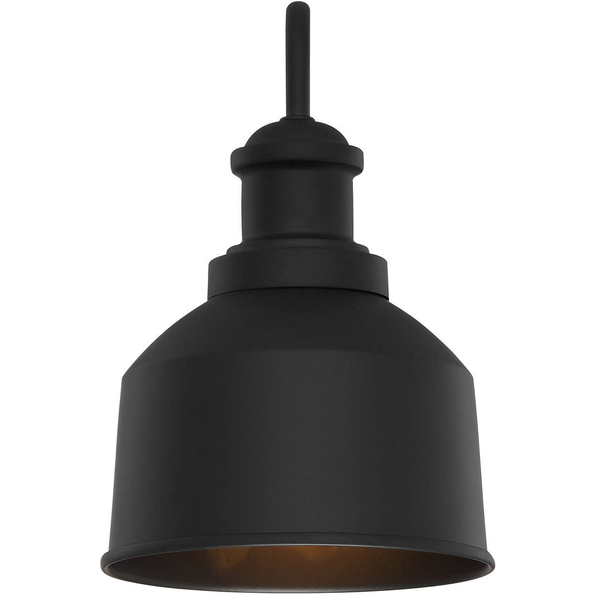 Meridian Lite Trends 1-Light Outdoor Wall Lantern in Matte Black M50046BK