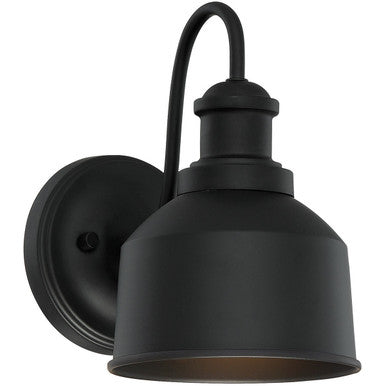 Meridian Lite Trends 1-Light Outdoor Wall Lantern in Matte Black M50046BK