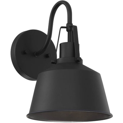 Meridian Lite Trends 1-Light Outdoor Wall Lantern in Matte Black M50049BK