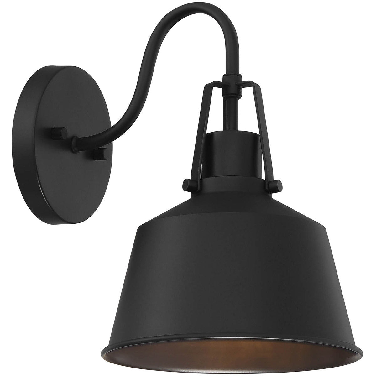 Meridian Lite Trends 1-Light Outdoor Wall Lantern in Matte Black M50049BK